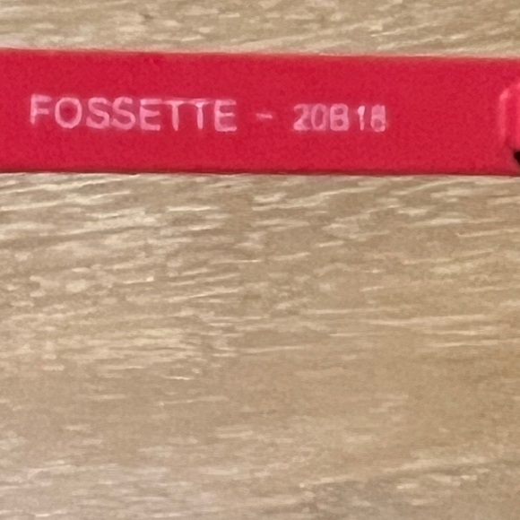 Red Fossette Anne & Valentin glasses - Picture 5 of 6